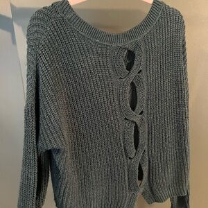 Express back cut out sweater